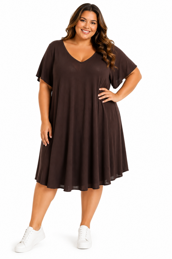 Plus-size jurk Paula Bruin