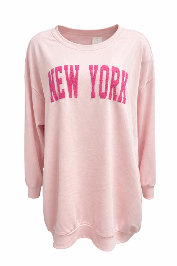 Sweater New York Roze ( Plus-Size)