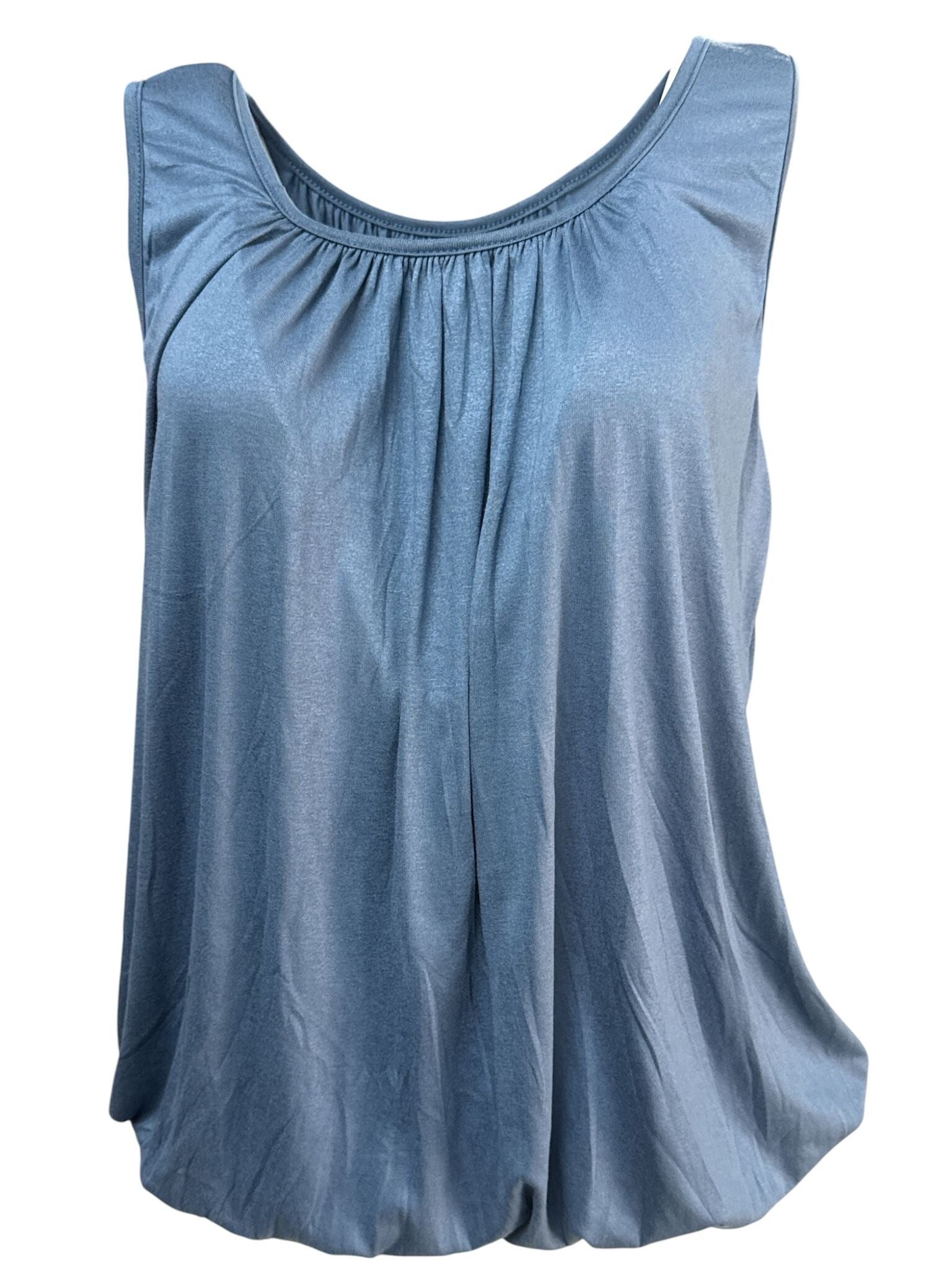 Ballon Top Jeansblauw