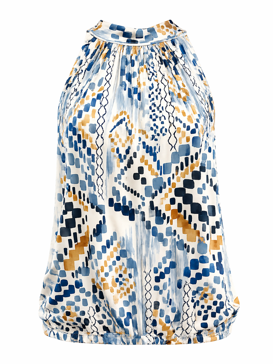 Halter top Cindy Blauw