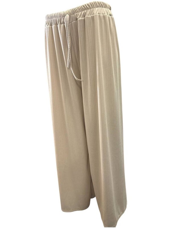 Rib broek Isa Beige