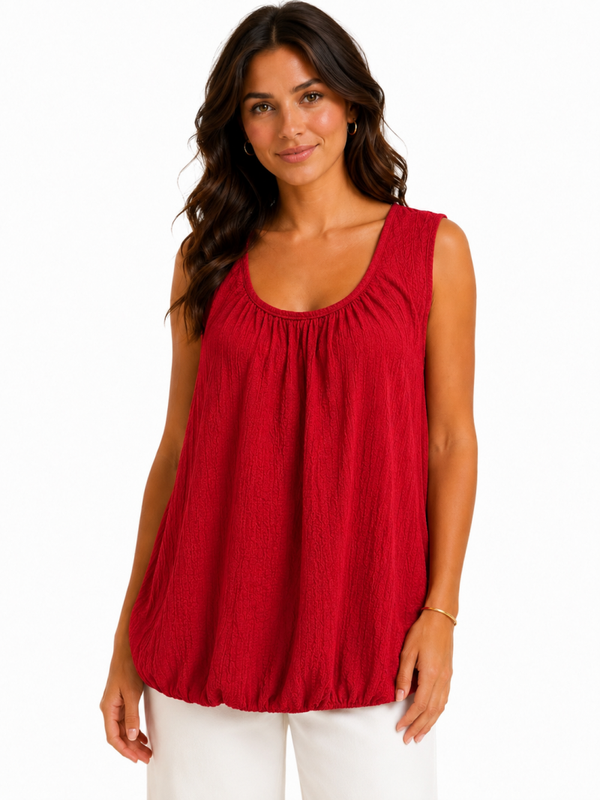 Ballon top Bubbel Rood