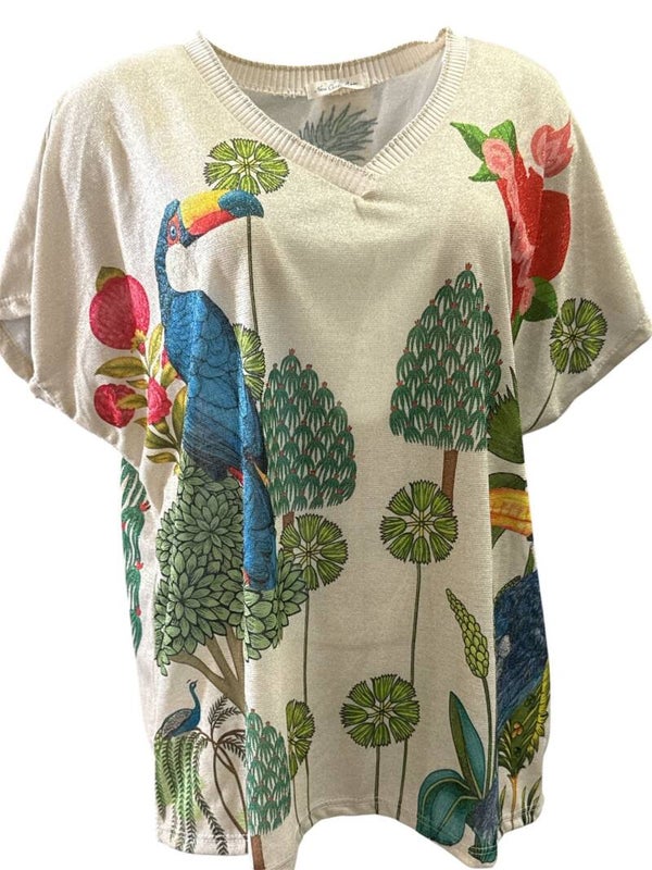 Glitter shirt Toekan