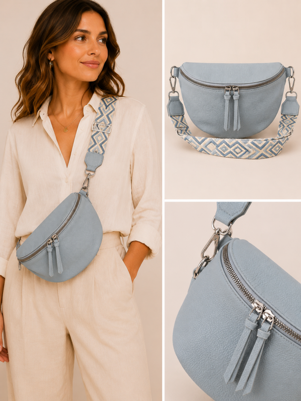Crossbody tas Lichtblauw