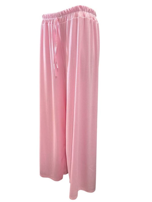 Rib broek Isa Roze