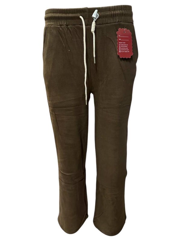 Broek bruin met zachte binnenvoering