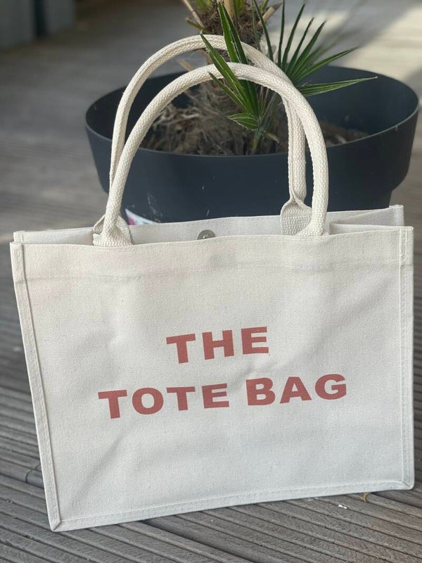 Tote Bag brick letters