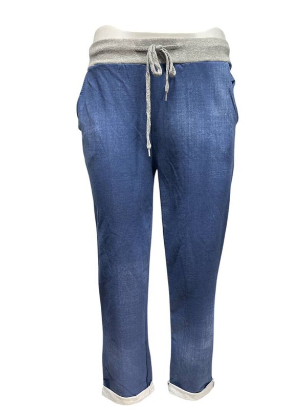 Jog grijze band Donker(  jeans kleur)