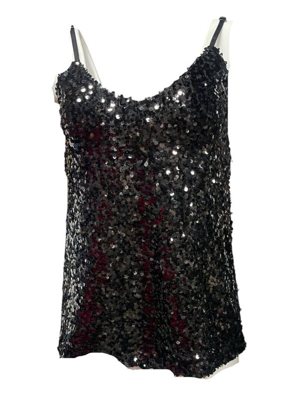 Glitter Top Zwart