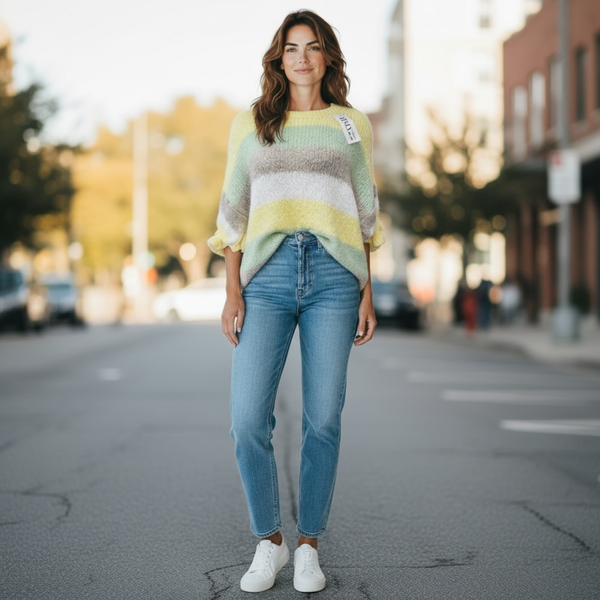 Trui Lily Geel /Mint