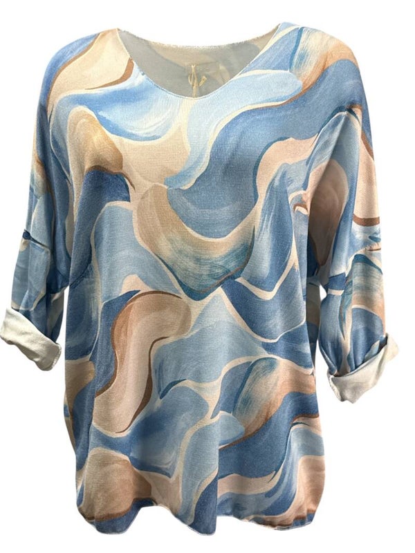 Shirt Marja Blauw