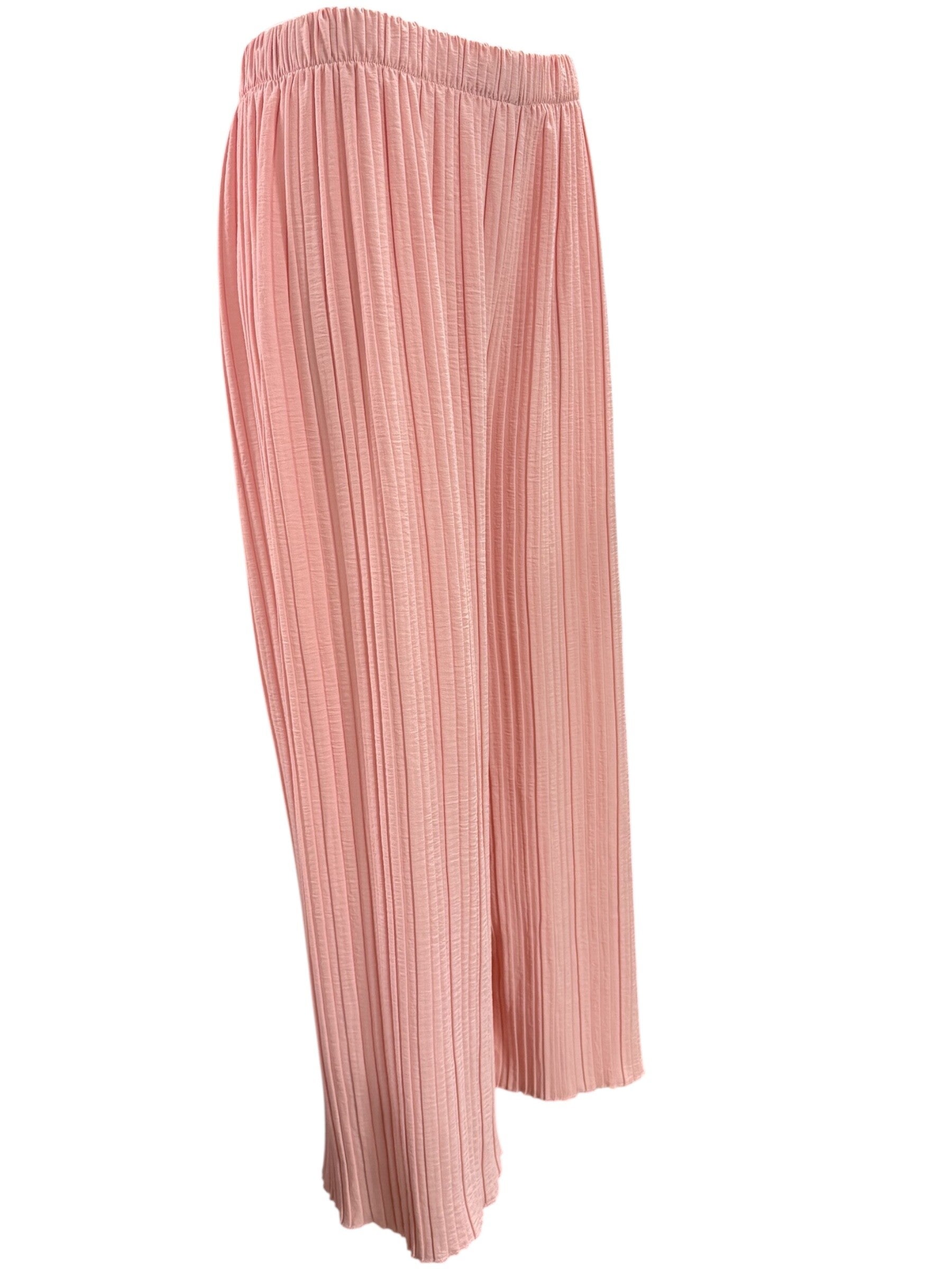 Broek Plissé Lichtroze