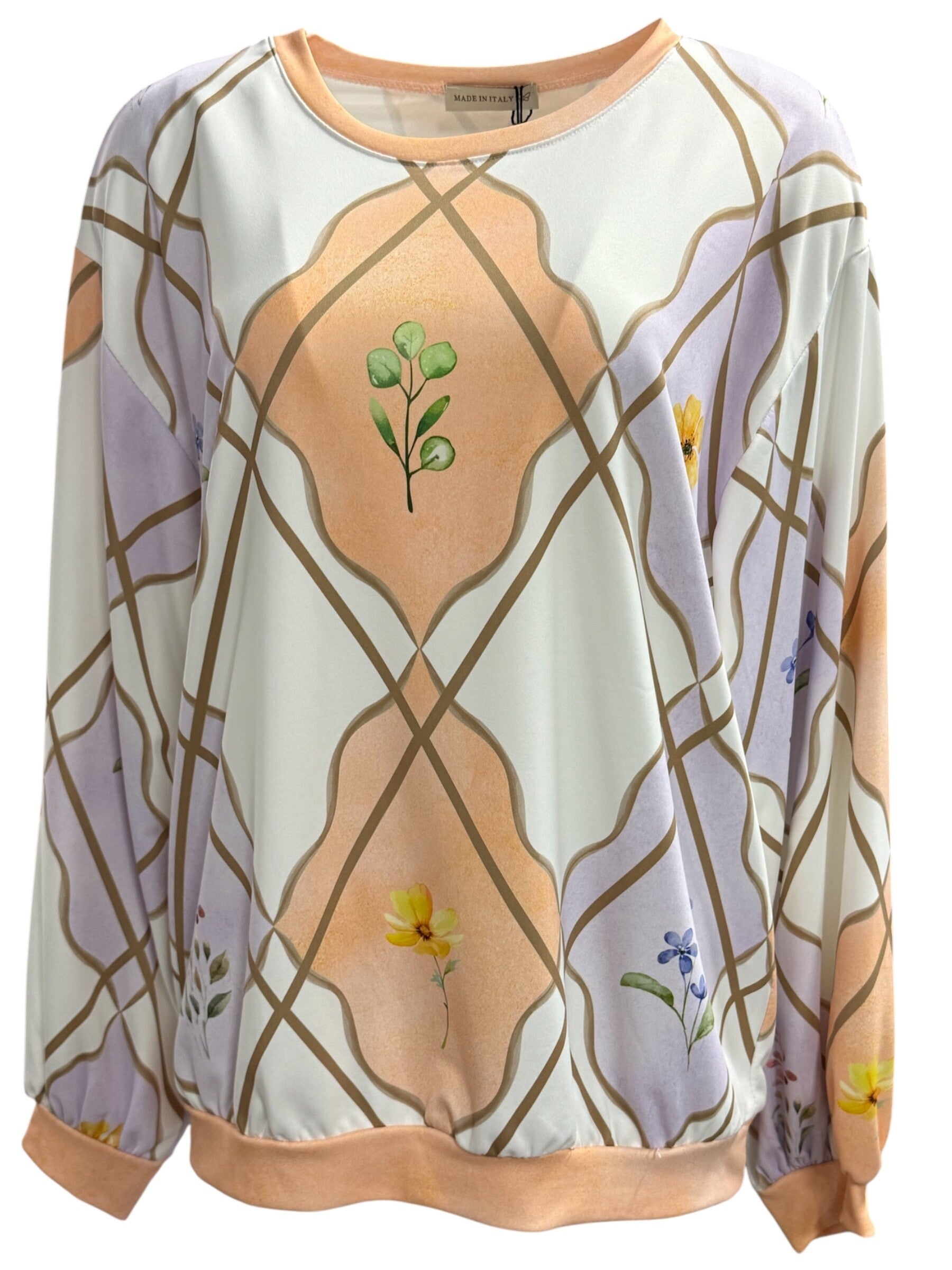 Shirt Merie Zalm/Lila