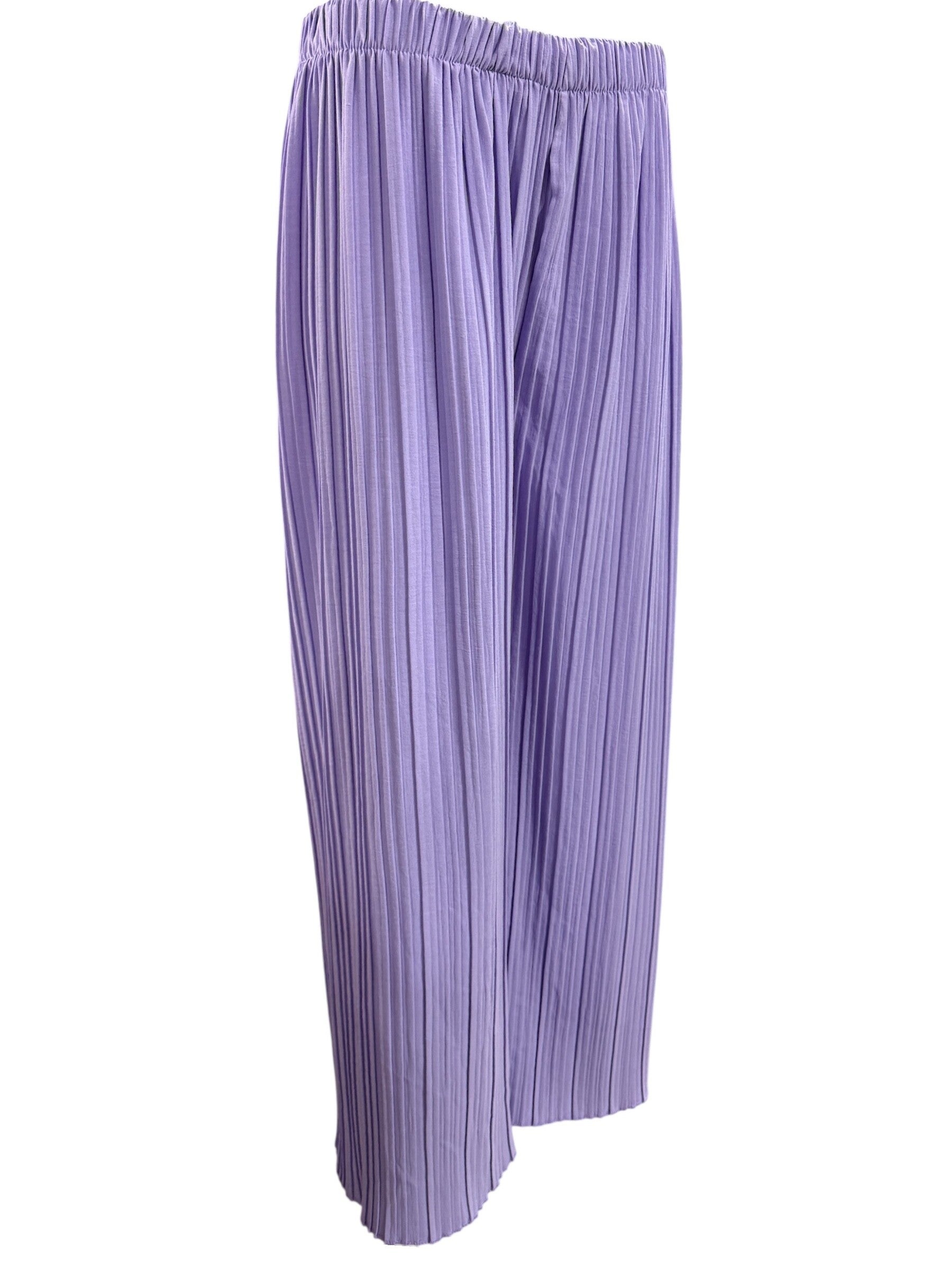 Broek Plissé Lila