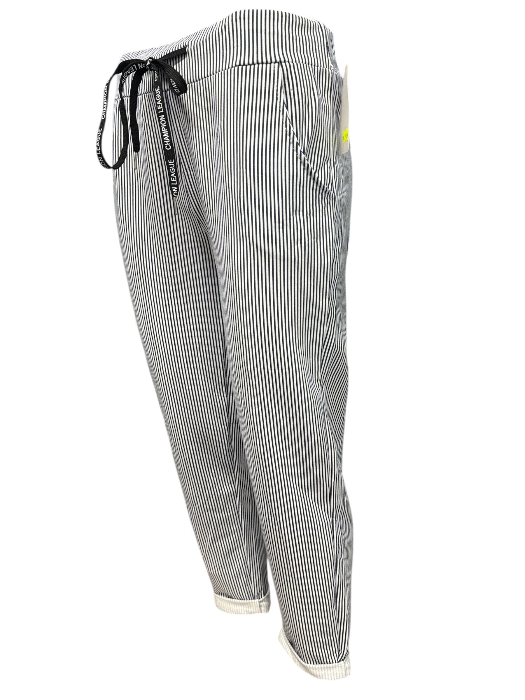 Jog Streep Donkerblauw