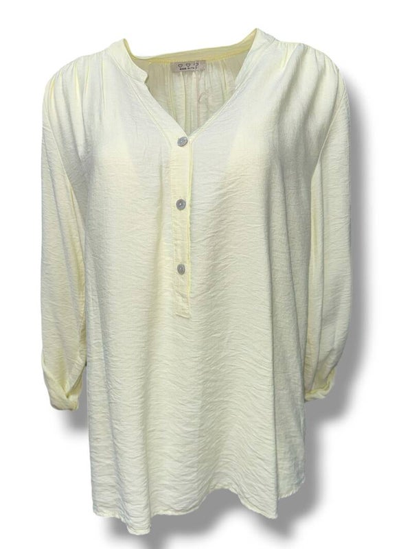 Blouse Zara Lichtgeel