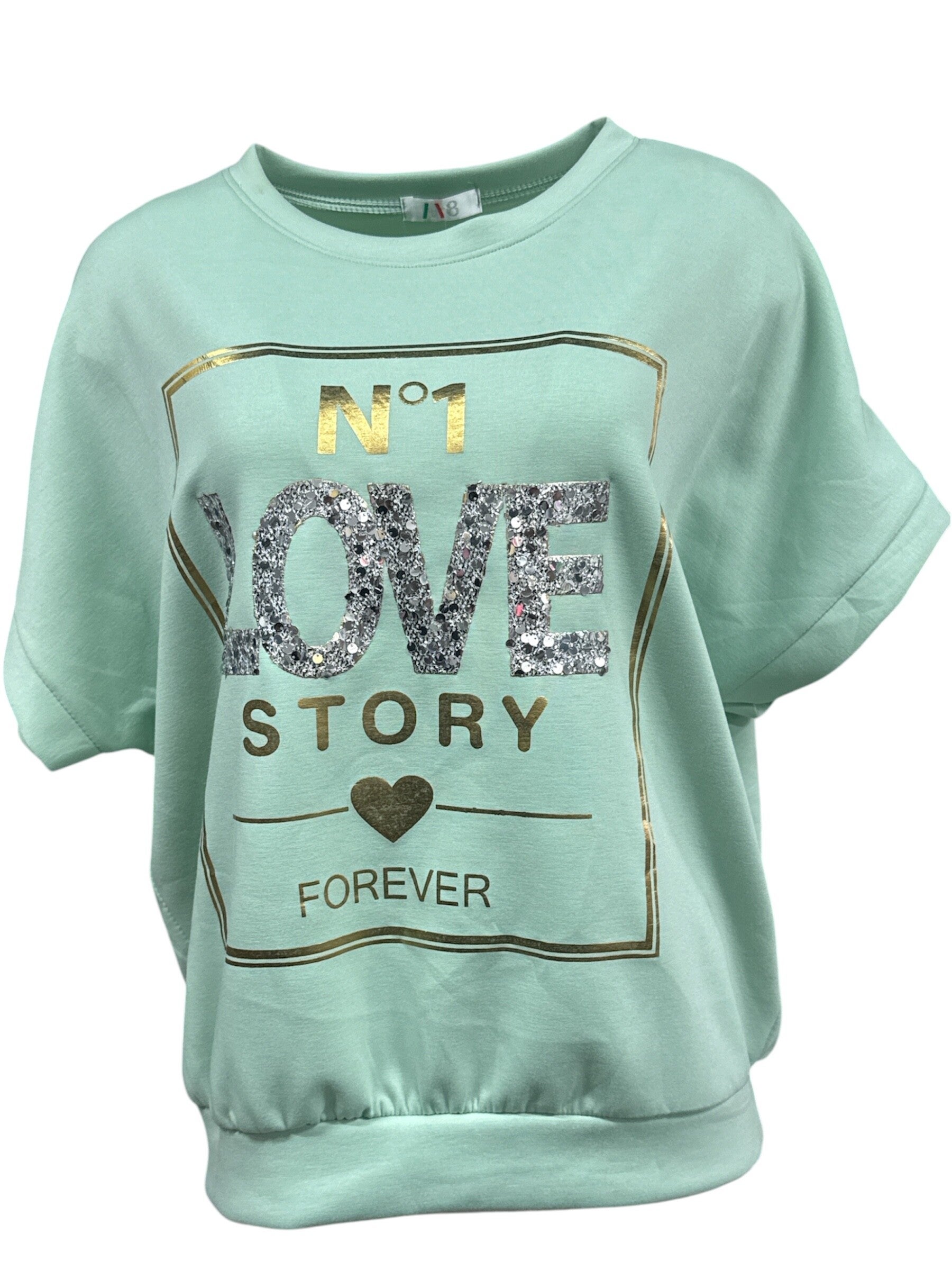 T-shirt Love Mint