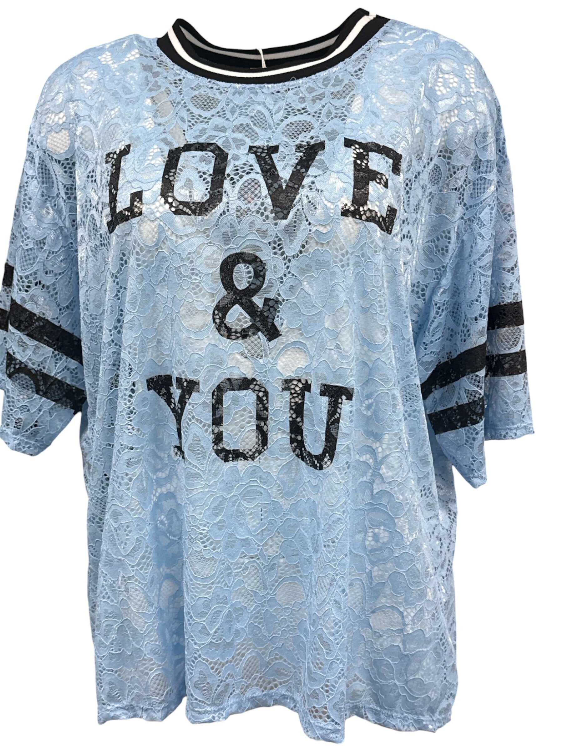 Shirt Kant Love&You Lichtblauw
