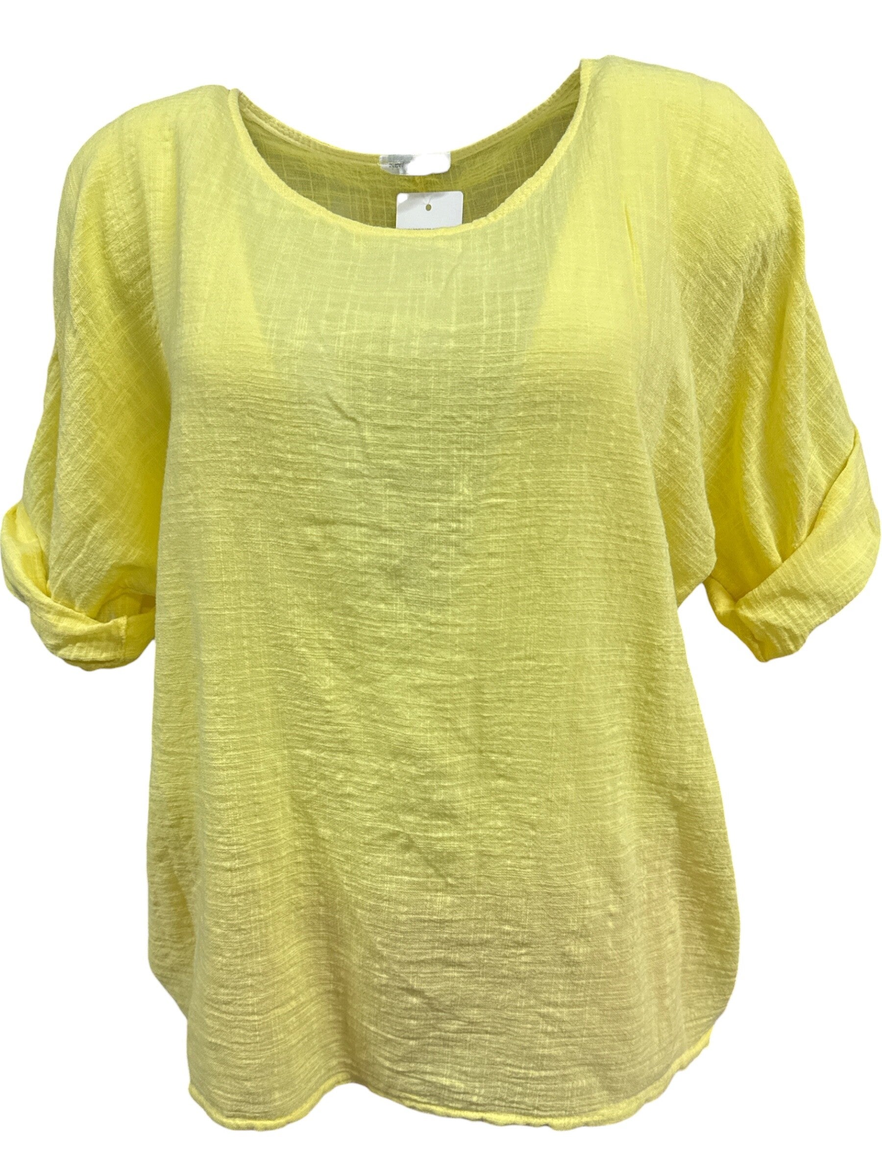 Shirt Katoen Linda Geel