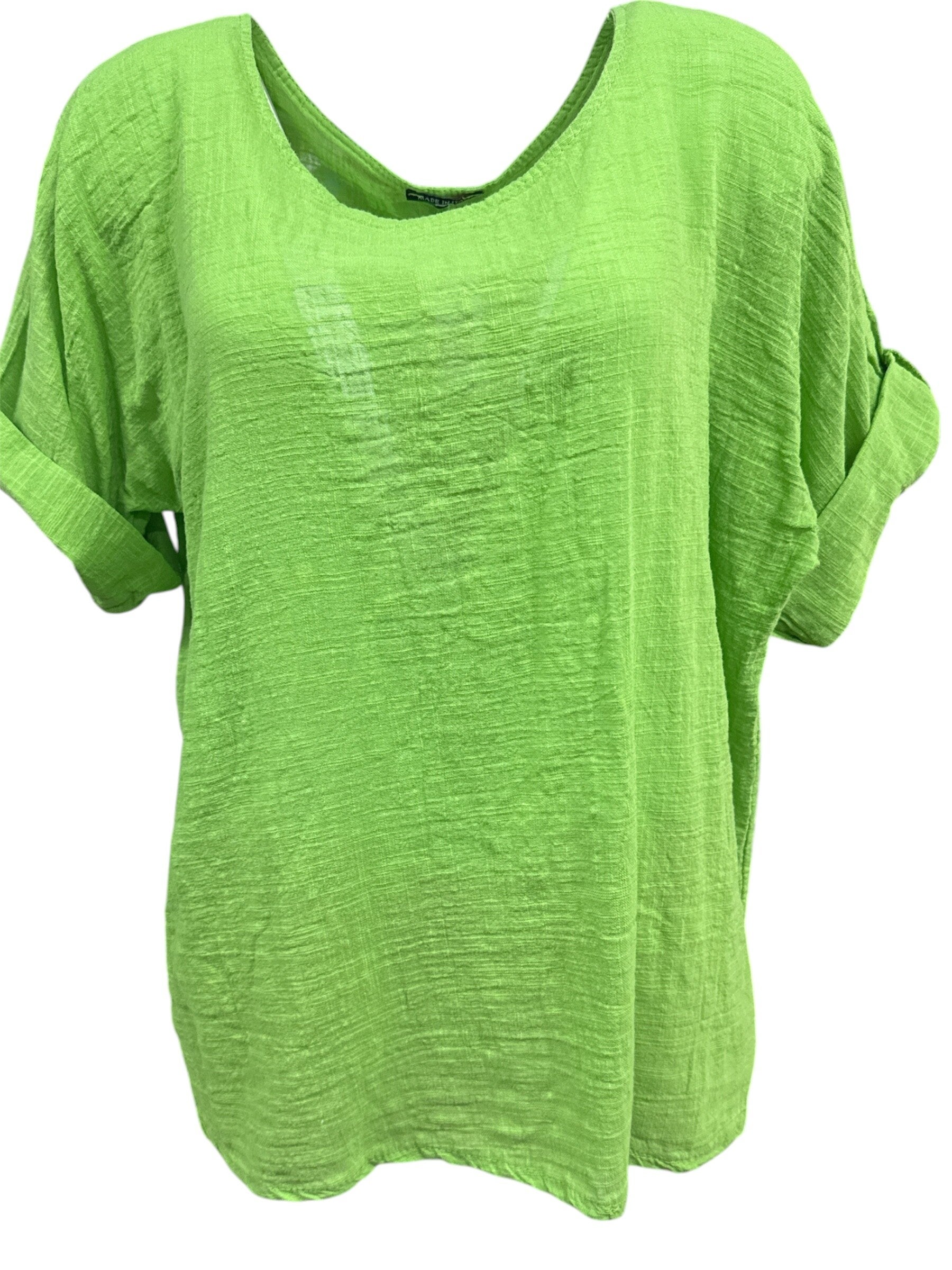 Shirt Katoen Linda Lime