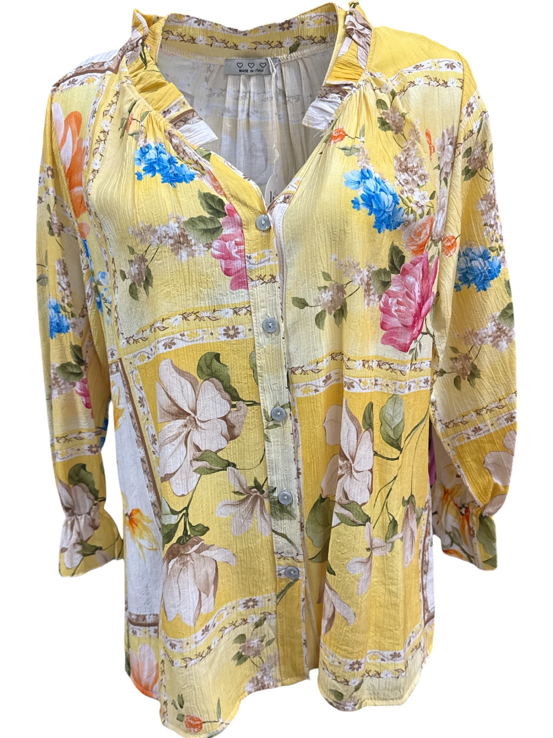 Blouse Viscose Demi Geel