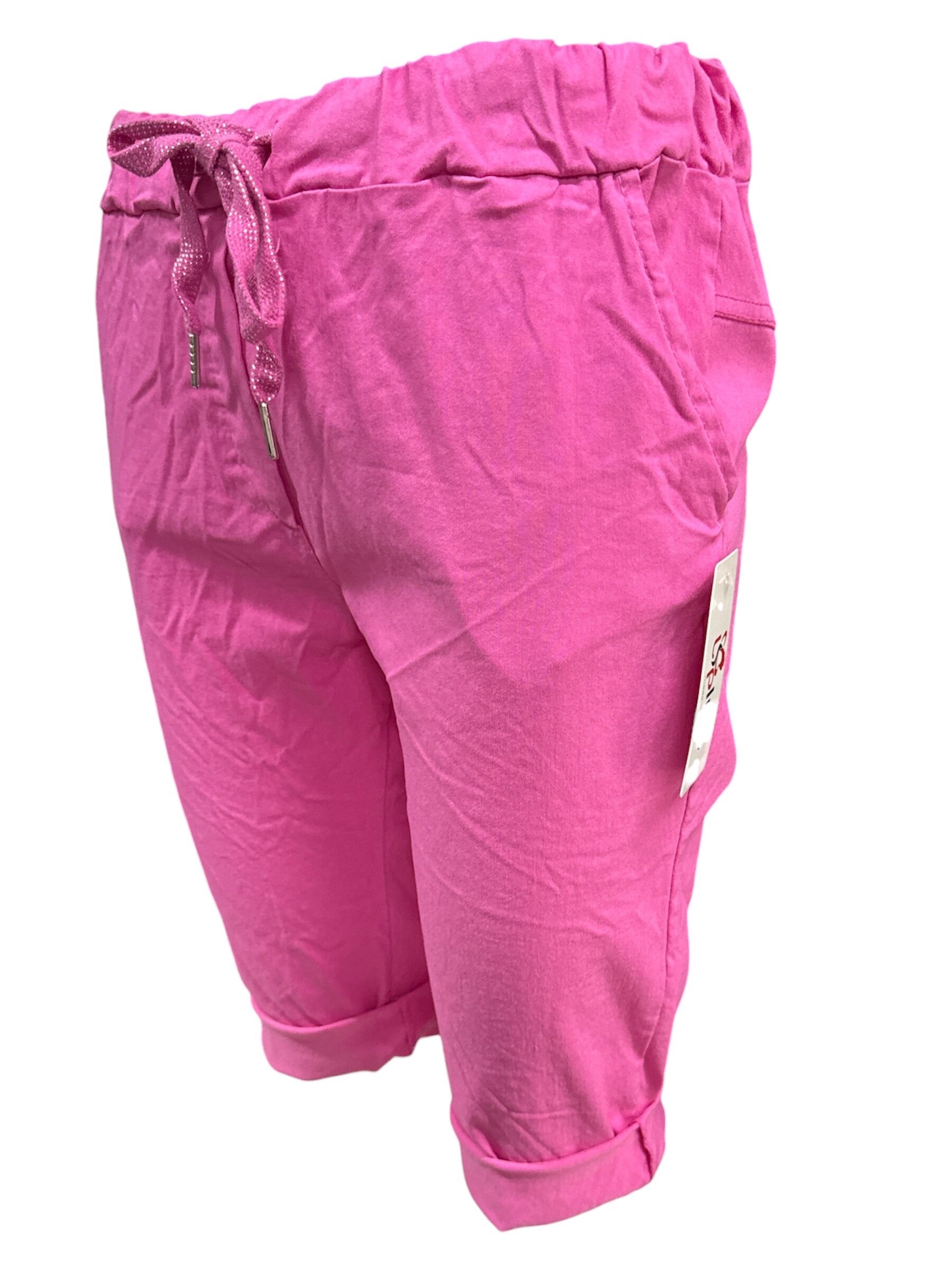 Viscose korte broek Fuchsia