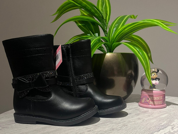 Bottines noeuds papillons pailletés P24
