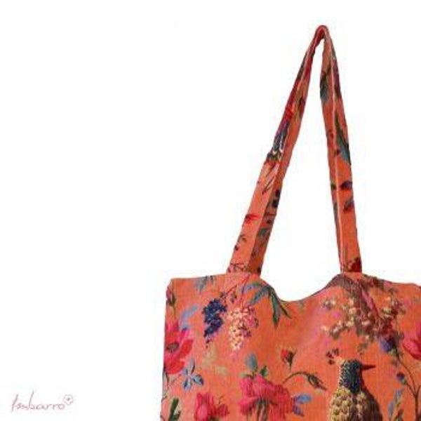 Shopper "Paradise rib abricot"