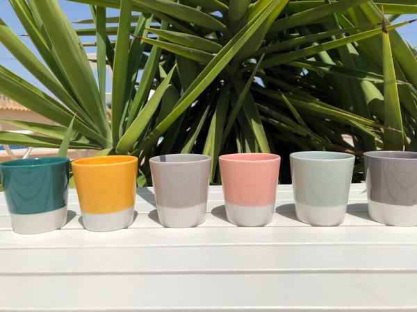 Espresso mok set van zes van Les Matinales.