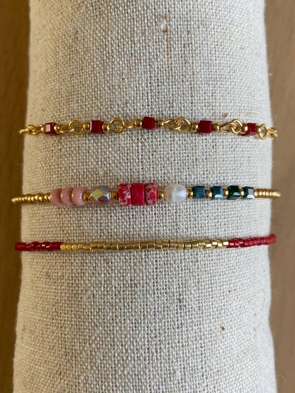 Armbandjes rood Mint15