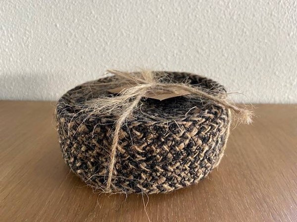 Onderzetters jute 6 stuks