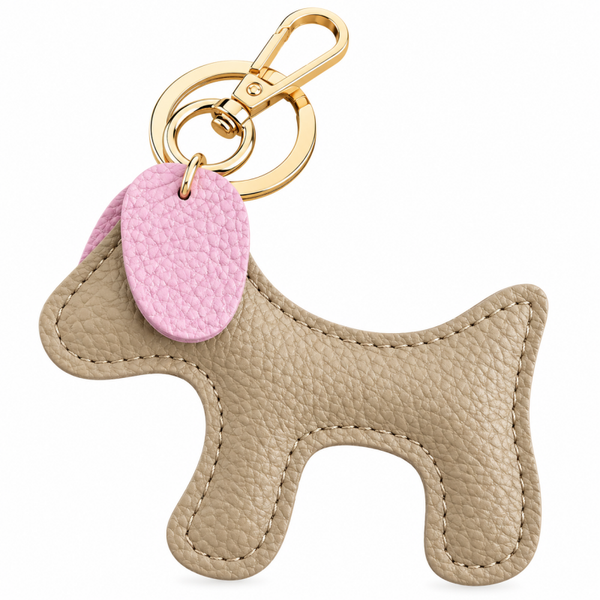 Honden Sleutelhanger licht/donker roze