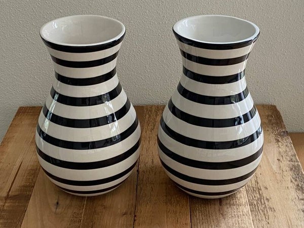 Vaas breton zwart/wit