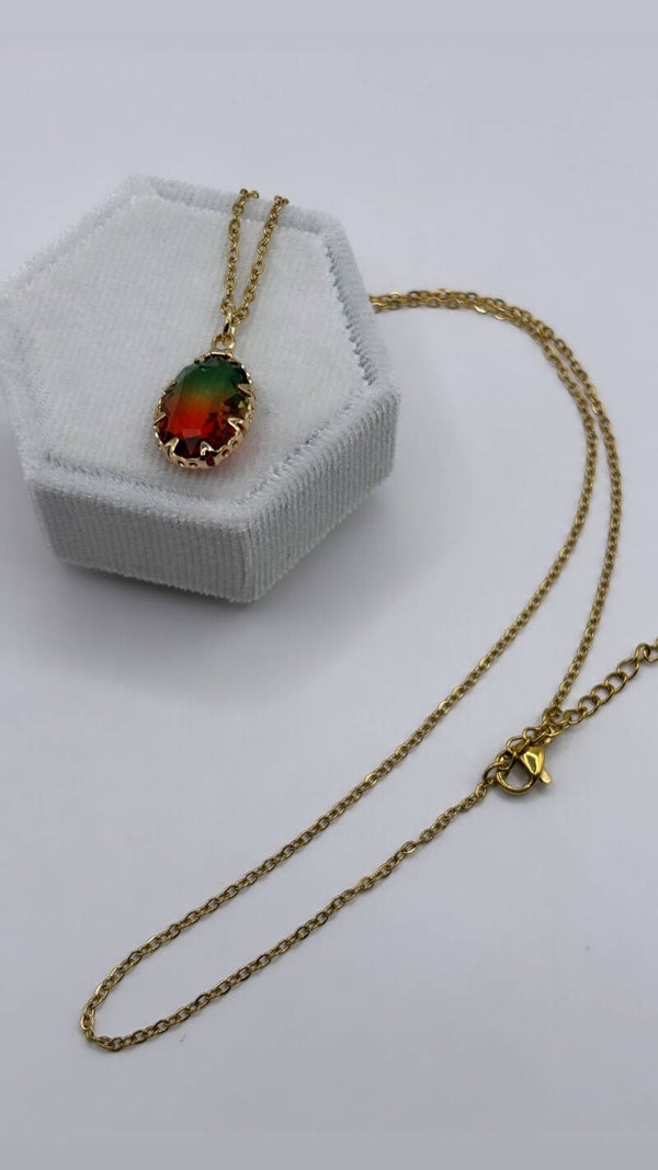 Groen/oranje druppel