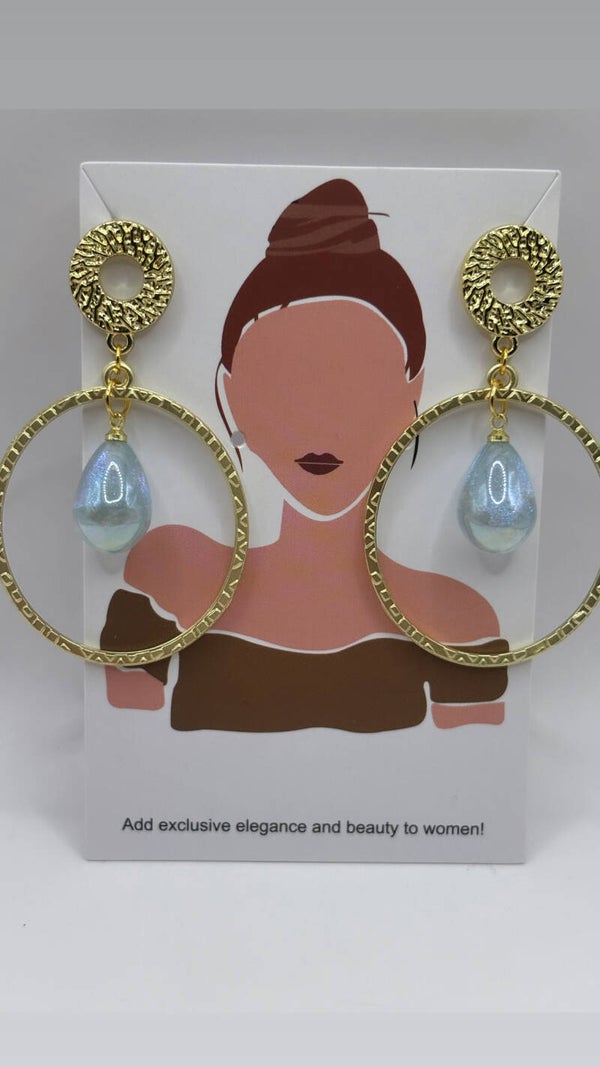 Hoops blauwe druppel