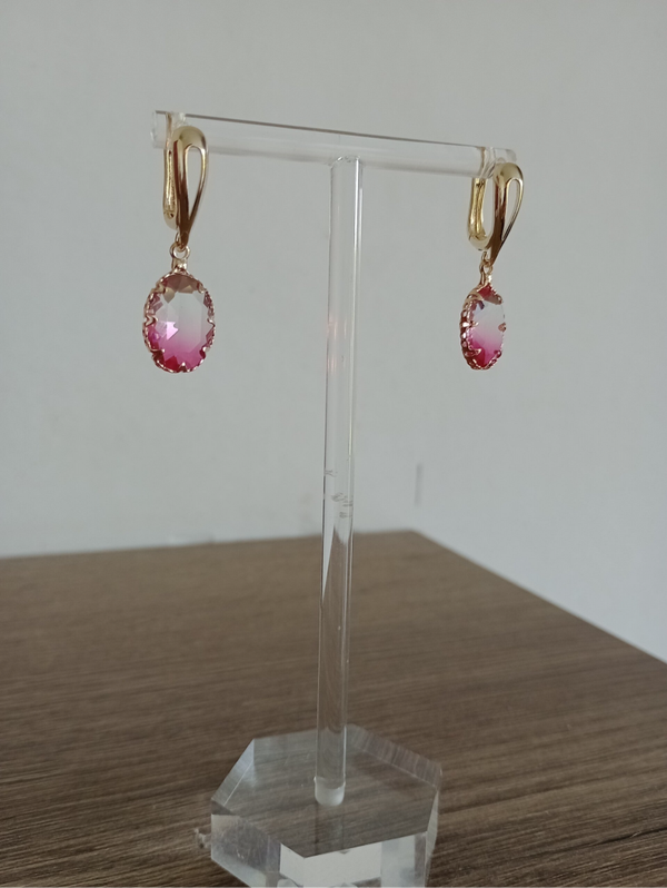 Druppels roze/doorzichtig