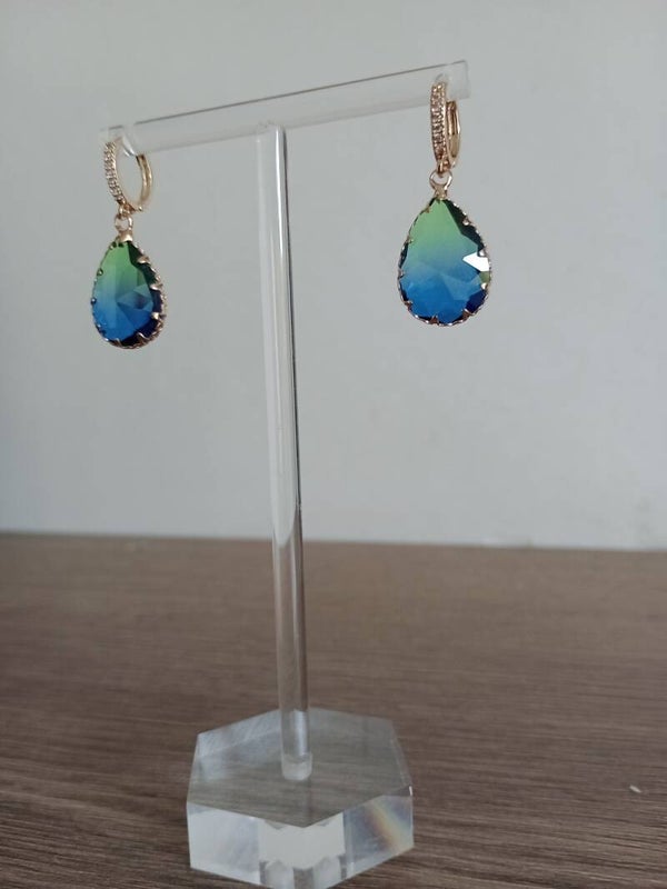 Druppels blauw groen small