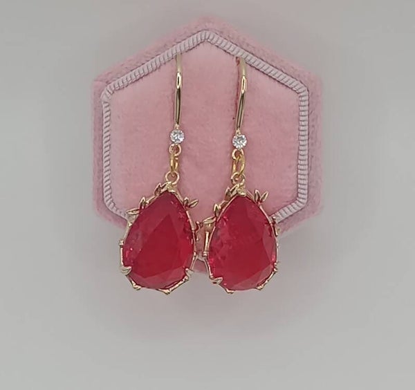 Druppels medium rood