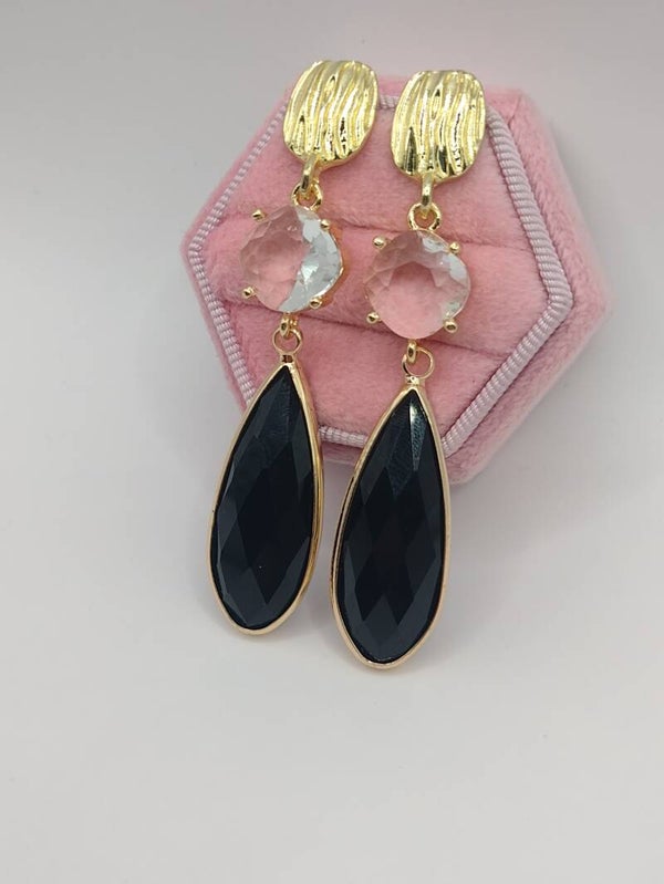 Zwart/doorzichtige combi glas