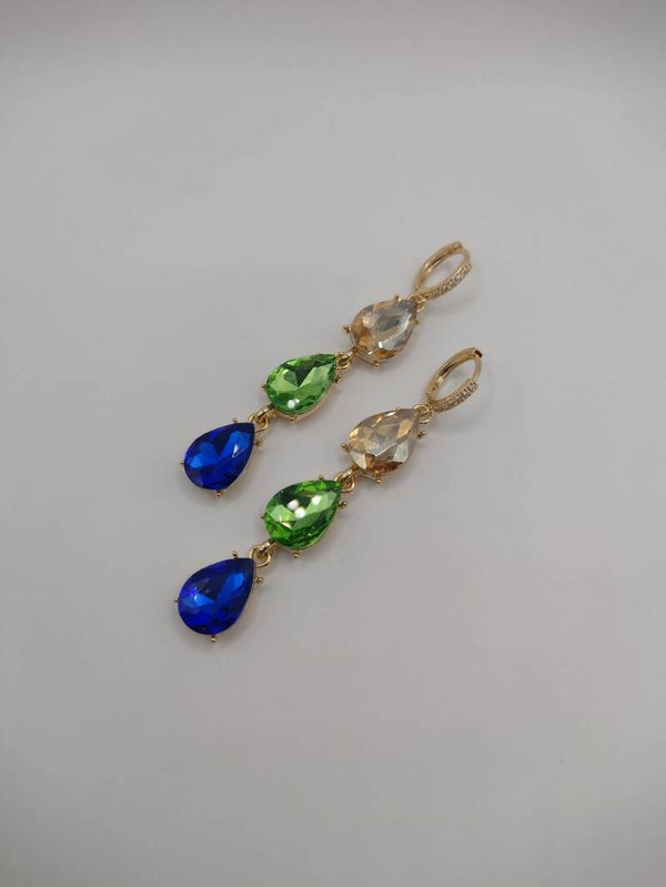 Trio groen/blauw/beige