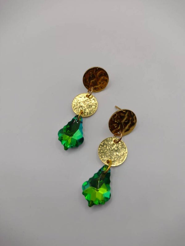 Groene glazen connectie goud