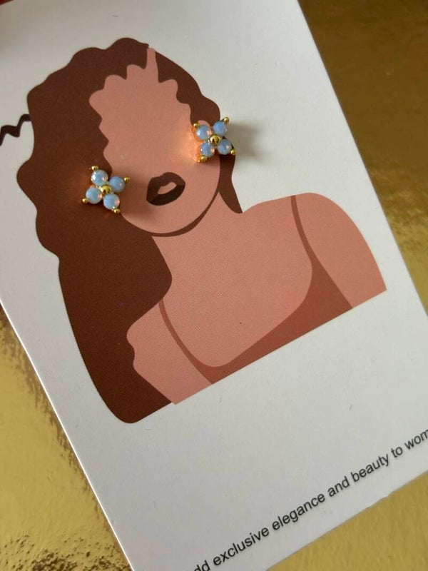 Ijsblauwe bloemetjes