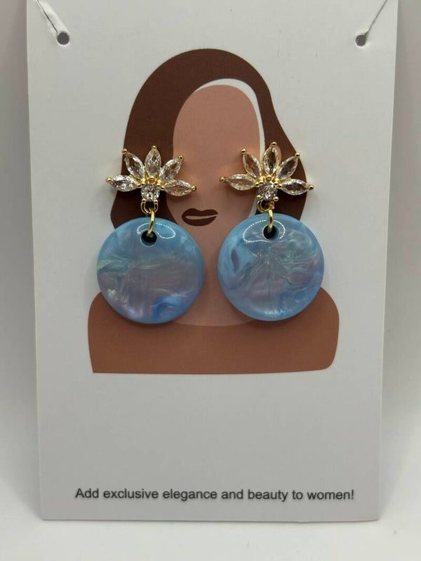 Rondjes blauw met gekleurwe schijn