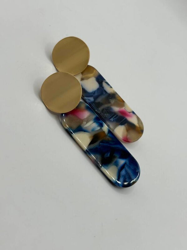 Epoxy blauwt/roze/beige