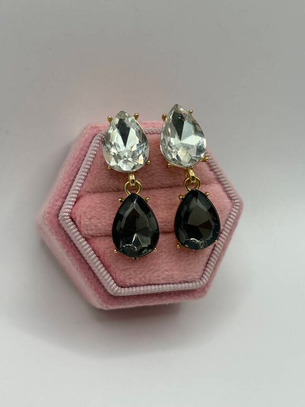 Combi glas zwart/doorzichtig