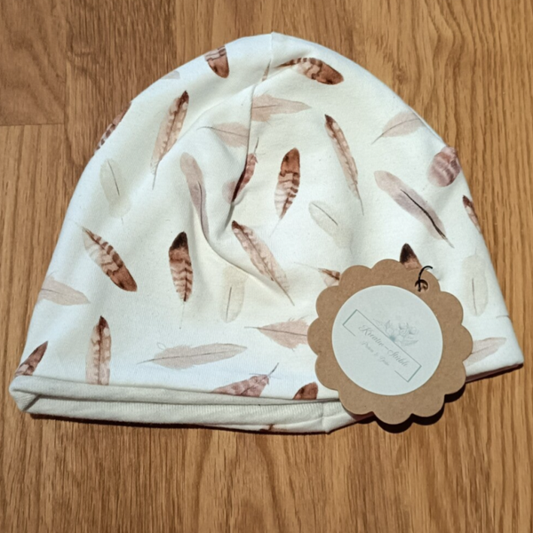 Kinderkappe NewBorn Feder