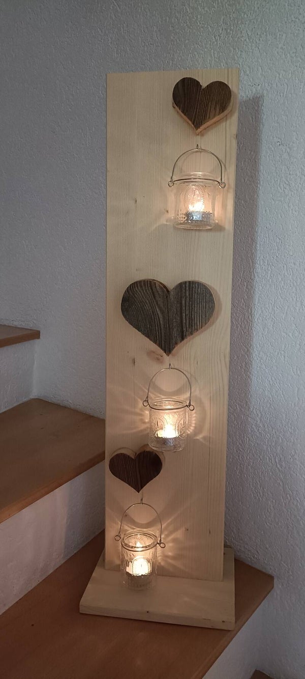 Holz Ständer Herze