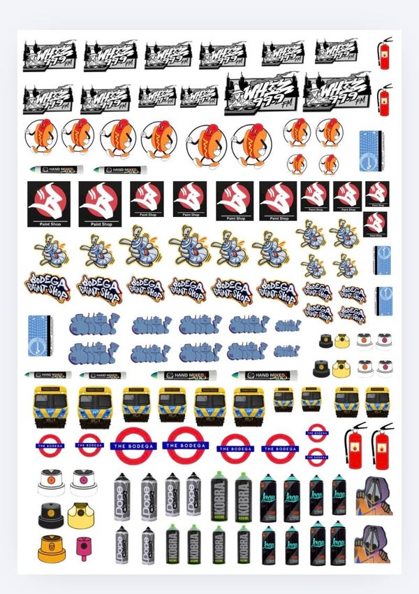 Bodega Paint Shop Decal set