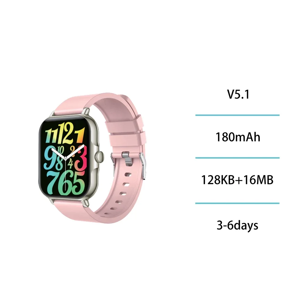 FitPro Smartwatch 1,83 Zoll - Roségold