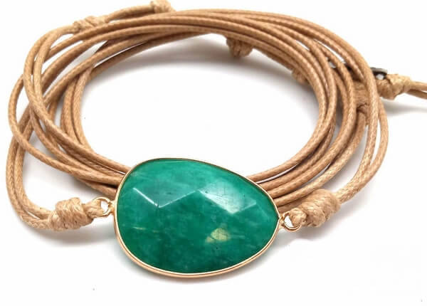 Bracelets cuir & pierre